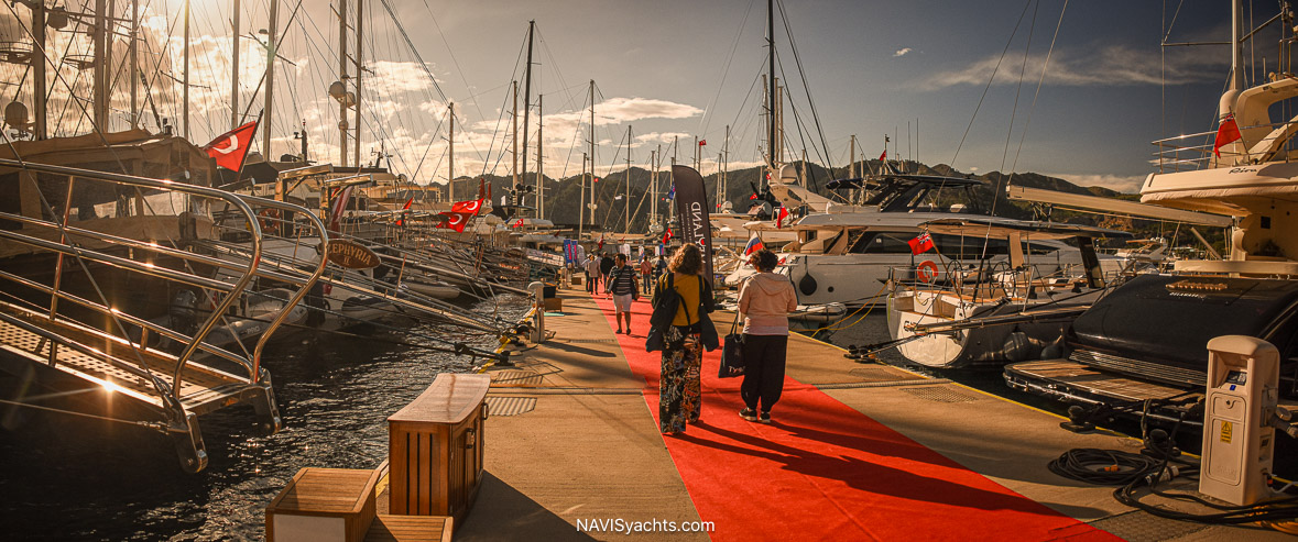 Guests exploring yachts at TYBA Show