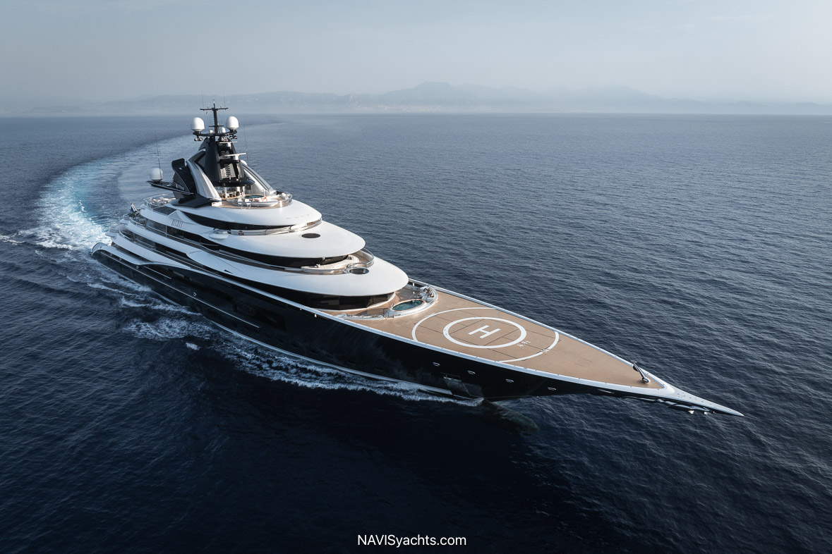 Lürssen Kismet 122m superyacht docked at Monaco Yacht Show 2024