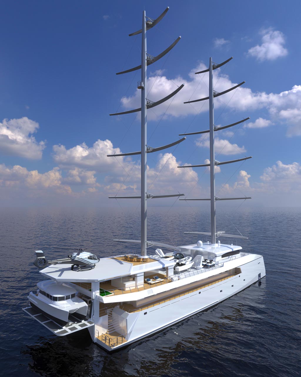 Echo Yachts the Construction on the World's Largest Sailing Catamaran