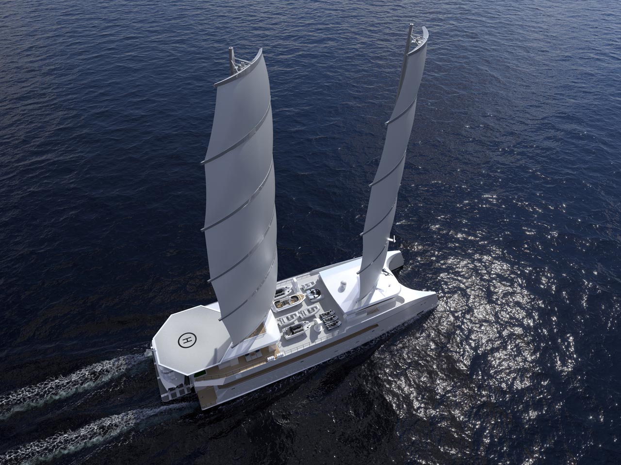 Echo Yachts the Construction on the World's Largest Sailing Catamaran